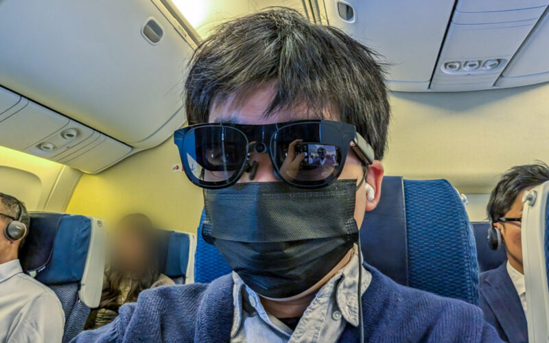 XREAL One Proを使っている様子